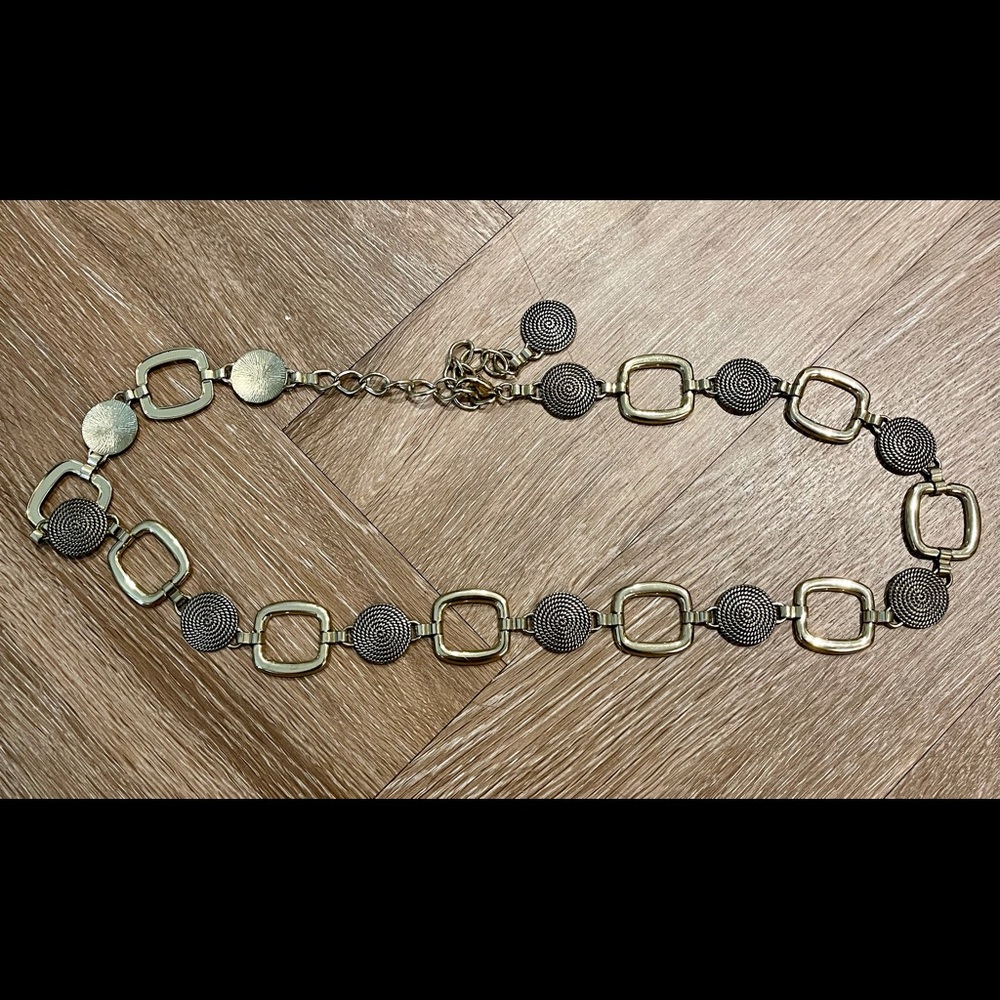 90s 00s Metal Decorative Belt